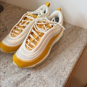 Nike Women's Air Max Sneakers in Yellow and White